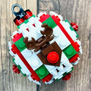 Prebuilt Custom Rudolph Reindeer Christmas Ornament Made From LEGO Bricks Etsy