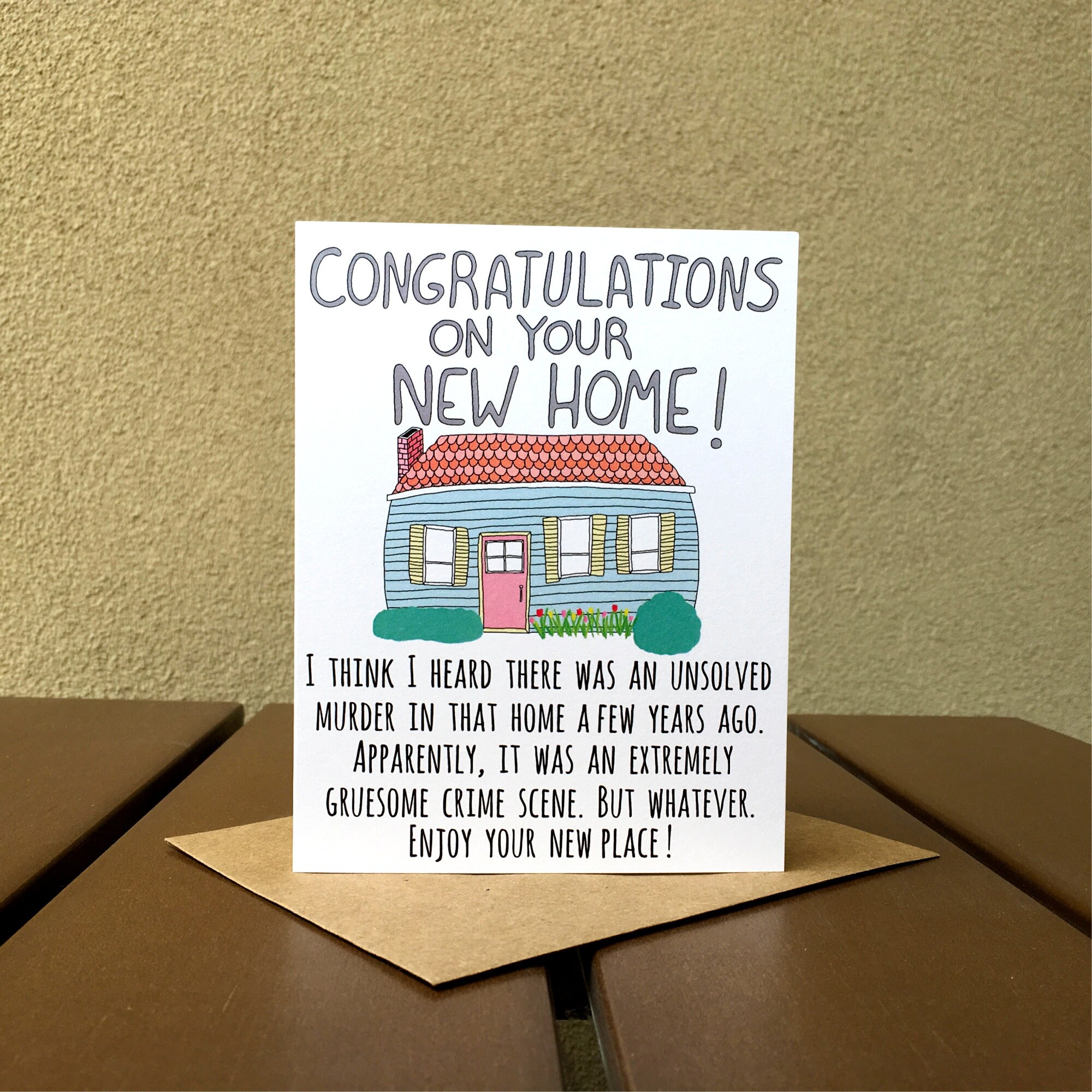 Funny housewarming card Funny new house card Funny Etsy