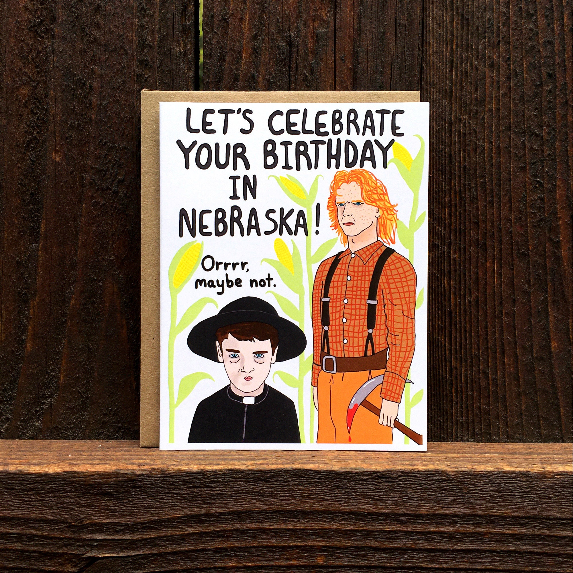 Nebraska Birthday Card funny birthday card children of the Etsy