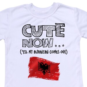 Cute Now... Toddler Kids Albania Flag T-shirt Clothing