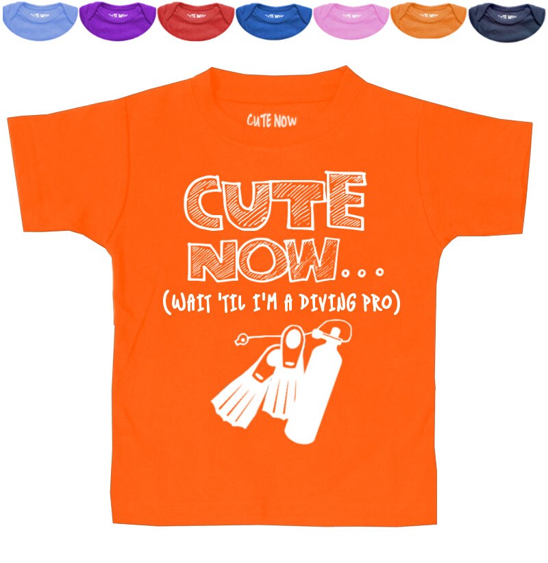 Toddler Scuba Diver Tshirt CUTE NOW... wait 'til I'm Etsy