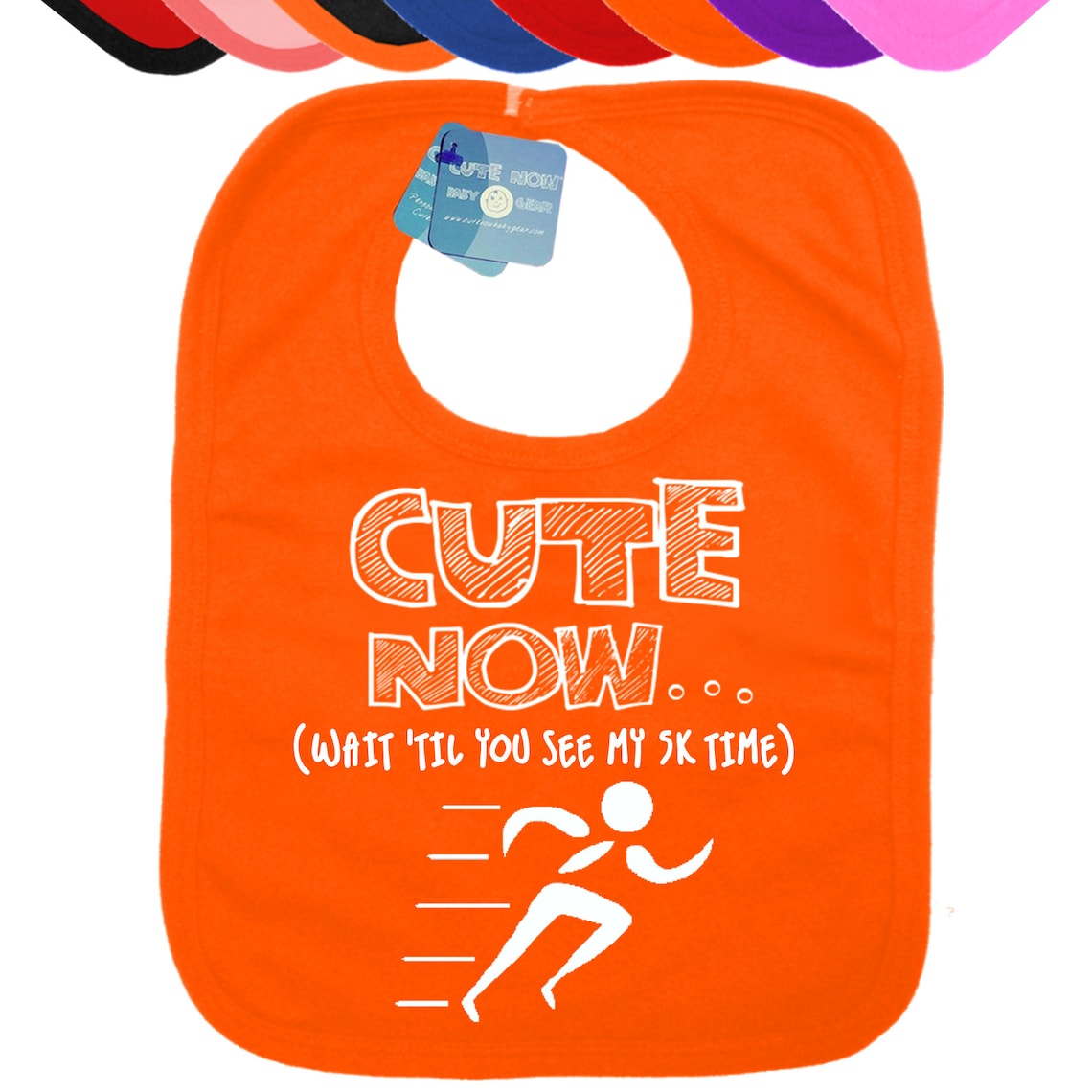 Running Baby Bib CUTE NOW&hellip; Wait �Til You See My 5k Etsy