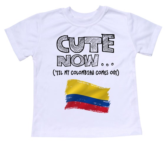 Proud To Be Colombian And Colombian Flag Toddler Kid T-shirt Tee 6mo Thru 7t 