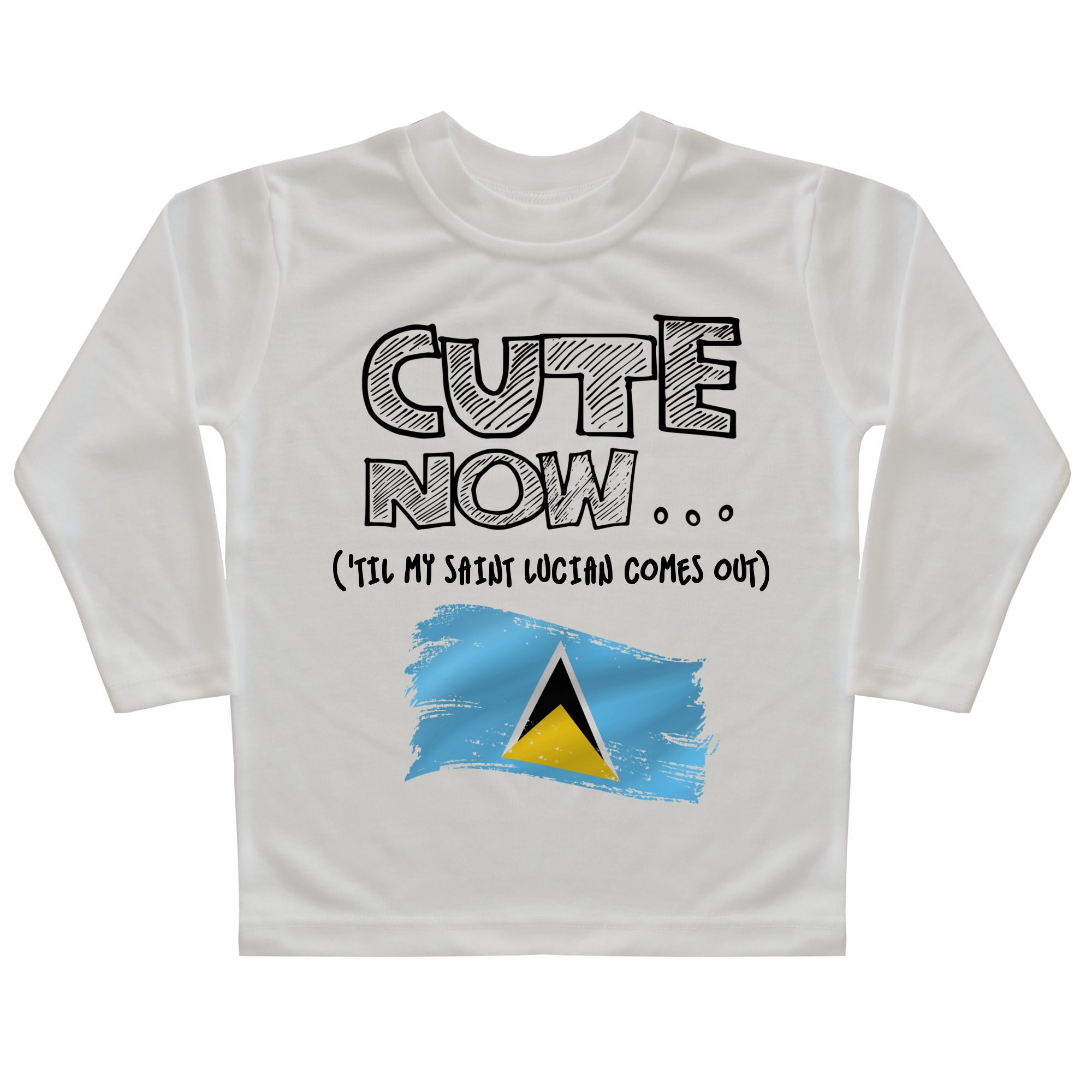 SAINT LUCIAN MIXED Kids T-shirt St Unisex Youth Shirt Food Lover Toddler Tee Lucia Gift Idea