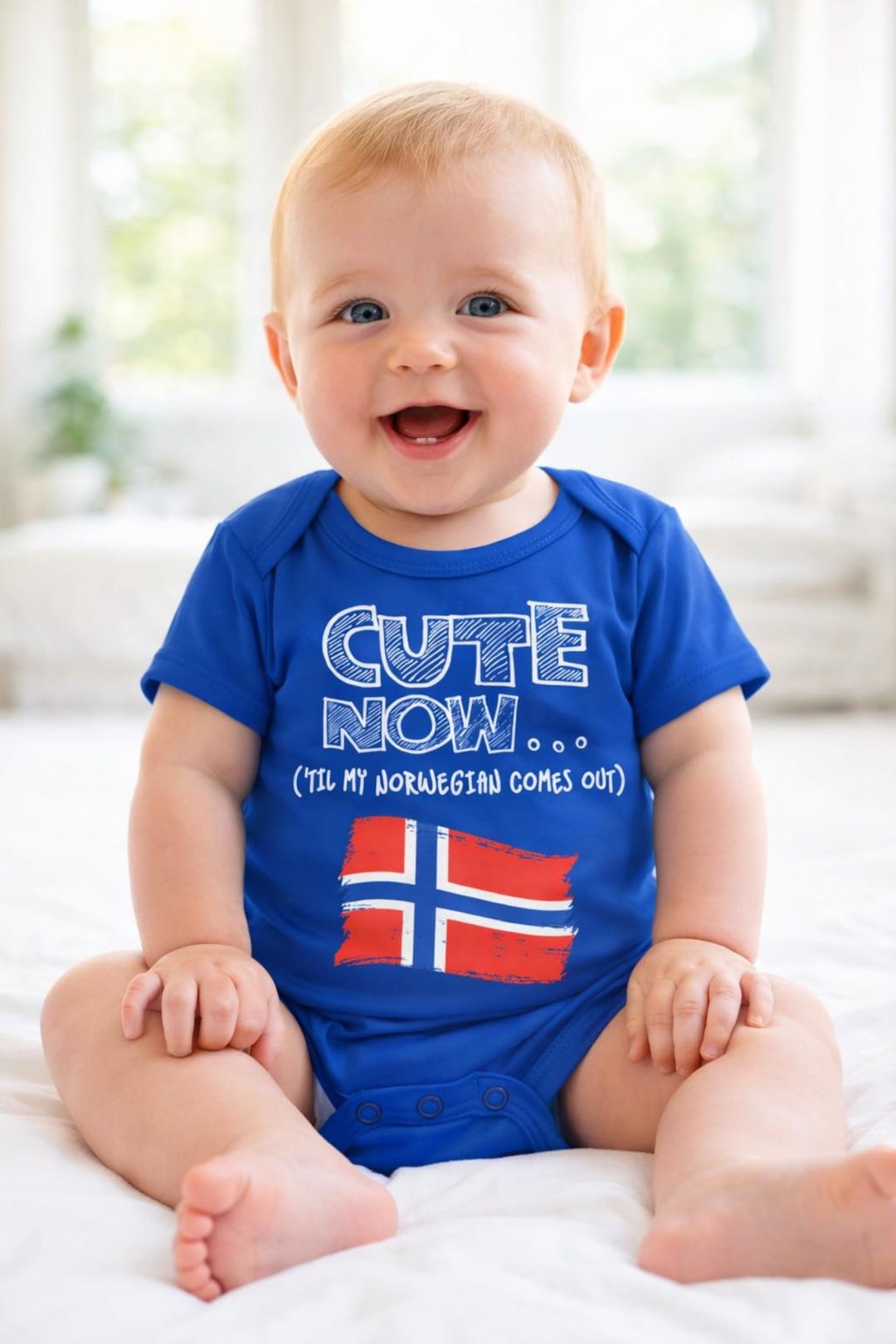 Baby Norway Bodysuit CUTE NOW ('til My Norwegian Comes Out