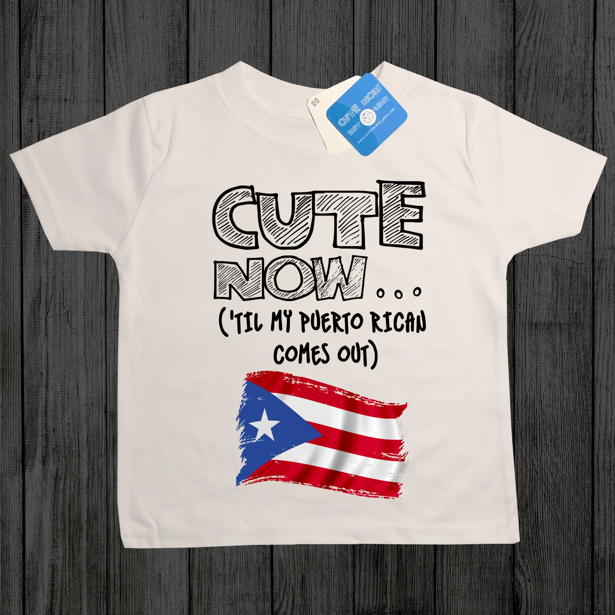 Toddler Puerto Rico Flag T Shirt Cute Now Til My Etsy