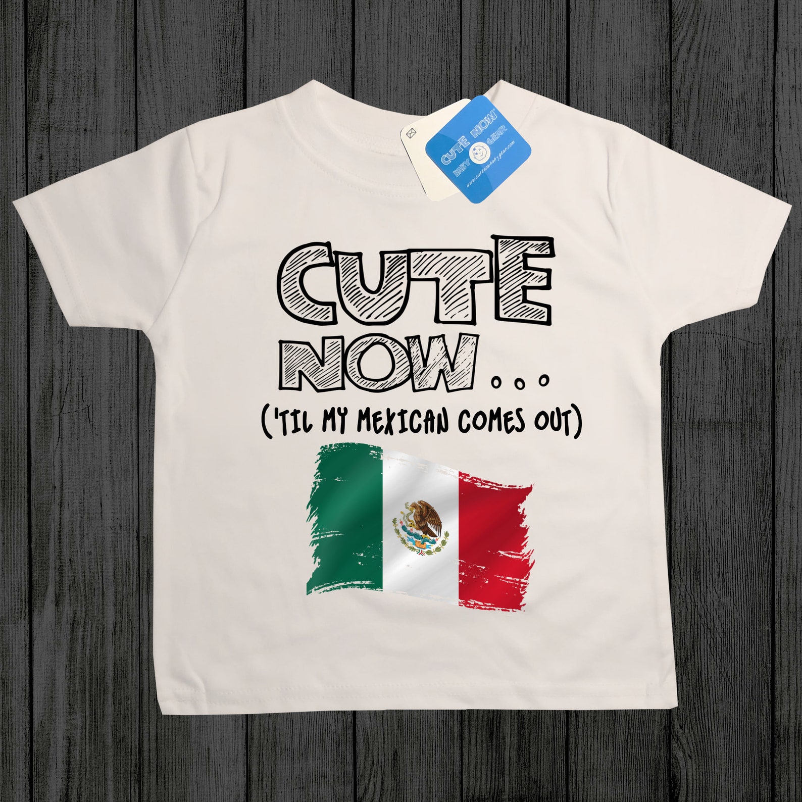 Toddler Mexico Flag Tshirt CUTE NOW... 'Til My Mexican Etsy