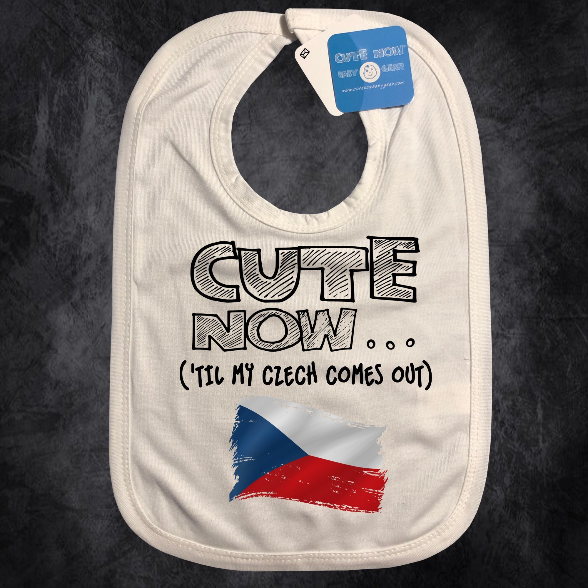 Baby Czech Republic Bib CUTE NOW... 'Til My Czech Comes Etsy