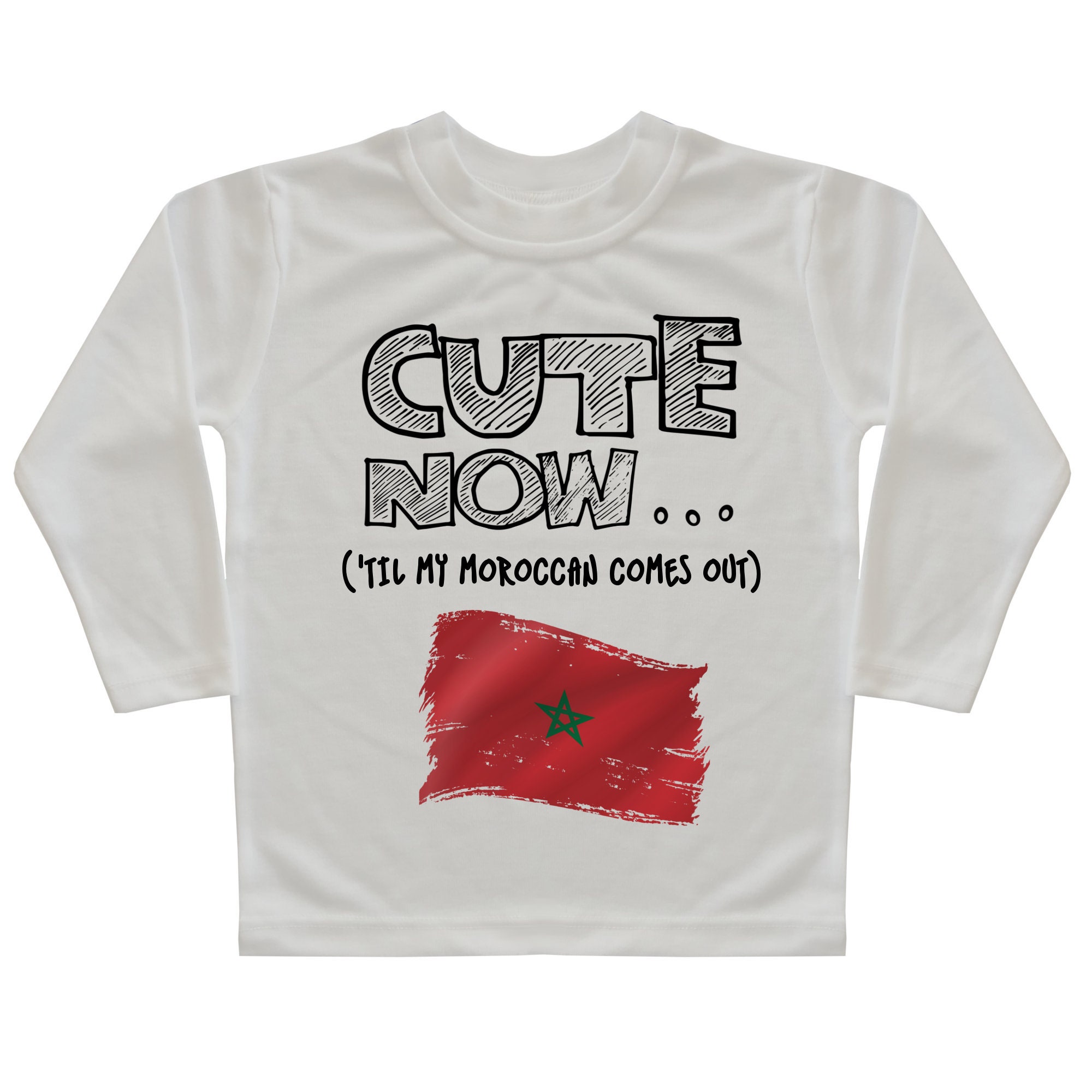 BABYL Tシャツ WORLD TOUR 2015【Ｍサイズ】 Morocco Flag Long Sleeve Toddler T-shirt CUTE NOW ('til My