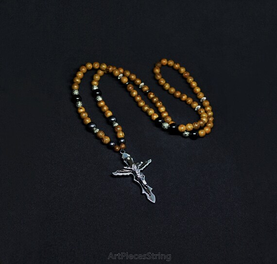 Crucifix Cross Jesus Necklace Long 