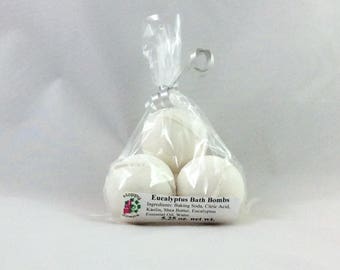 3 Pack Eucalyptus Bath Bombs