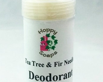 Tea Tree & Fir Needle Deodorant - Handmade Deodorant - Natural Deodorant - Aluminum Free Deoderant