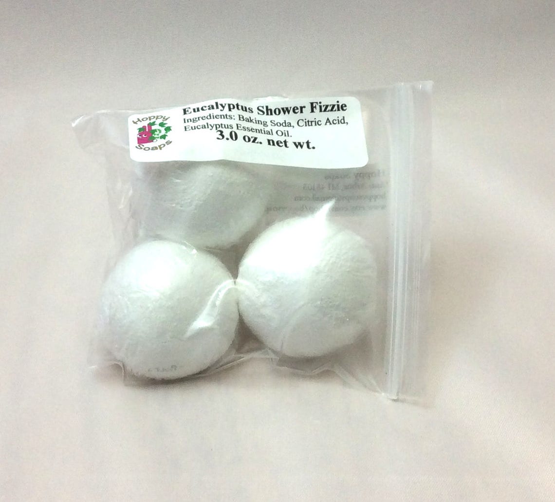 Eucalyptus Shower Fizzies 3 Pack Etsy
