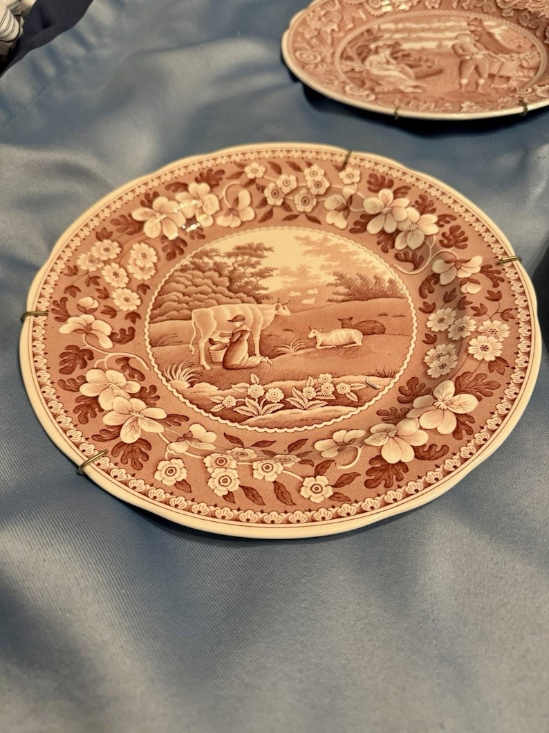 Spode Greek Pattern 3 Authentic Spode Greek Pattern Transferware Plates in Excellent ...