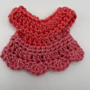 Handmade Crocheted Troll Doll Dress - Fits 4.5-5&quot; Dam & Ace Trolls