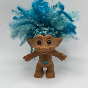 OOAK Vintage Ace Novelty, Treasure Troll with Custom Hair