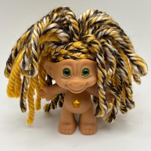 OOAK Vintage Ace Novelty, Treasure Troll with Custom Hair