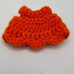 Handmade Crocheted Troll Doll Dress - Fits 4-4.25&quot; Dolls