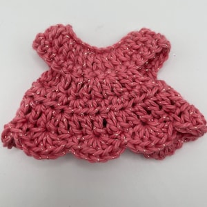 Handmade Crocheted Troll Doll Dress - Fits 4.5-5&quot; Dam & Ace Trolls