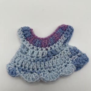 Handmade Crocheted Troll Doll Dress - Fits Dam & Ace Trolls