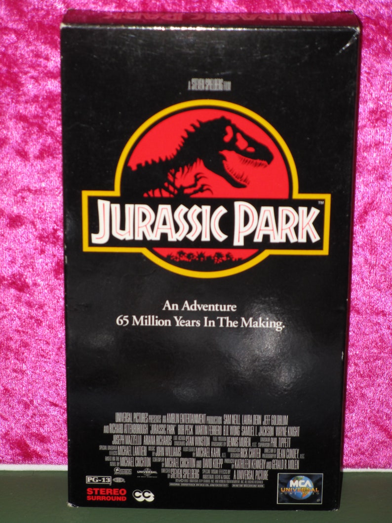 Steven Spielberg Classic Jurassic Park VHS Movie Starring Sam Etsy