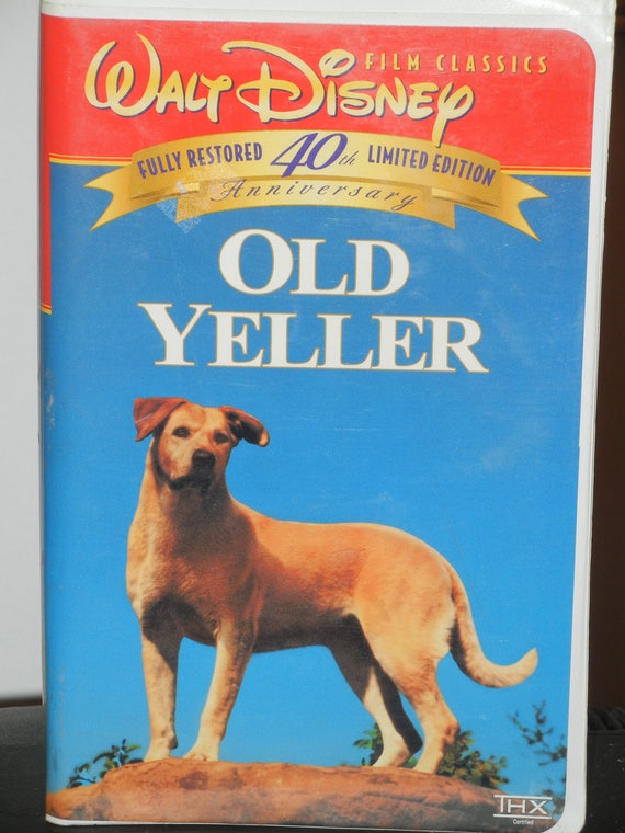 Walt Disney Old Yeller 40th Anniversary On Vhs 