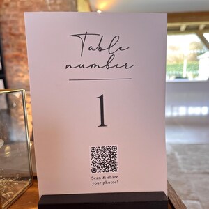 Table Numbers With QR Code | Wedding Table | Wedding Reception ...