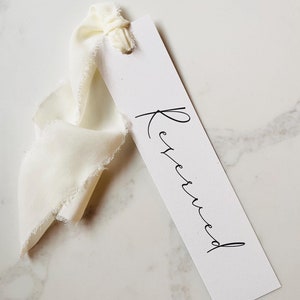 Luxury Minimalist Reserved Seat Holders for Wedding Ceremony