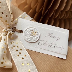 Luxury Christmas Gift Tag with North Pole Wax Seal