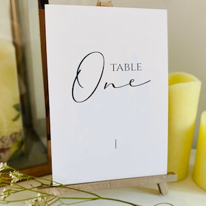 Table Numbers | Printable | 7x5 | DIY Wedding | Modern | Minimalist