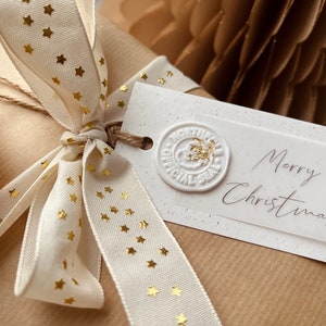 Christmas Gift Tags | Gift Labels | Christmas Gift Tag | Luxury Gift Tags | Gift Wrapping | Christmas Wax Seal | Gift Tag | Gift Wrap