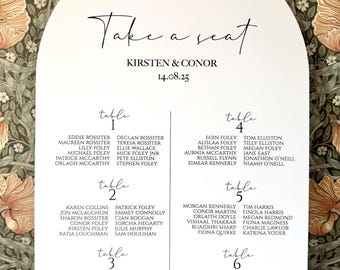 Printed Arched Top Modern Minimalist Style Table Plan A1 A2