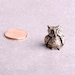 Figurine Christofle France - Miniature Chouette/hibou En Métal Argenté, Objet De Vitrine, Occasion