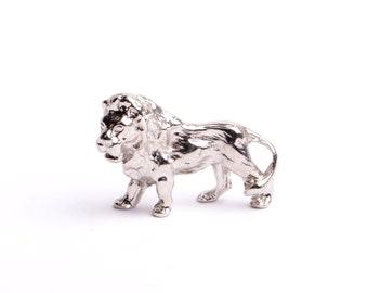 Lion Figurine Miniature Réplique Animaux objet décoration porte bonheur.