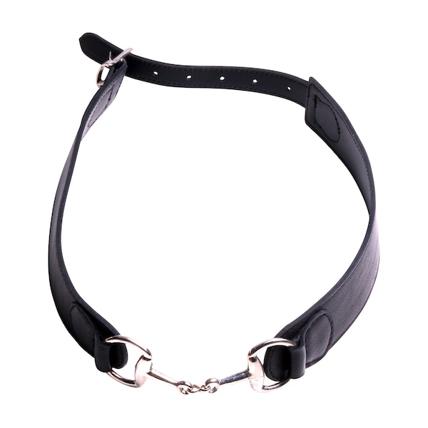 Women's leather belt black leather buckle bridle accessory luxury ready to wear leather work shop By Mode France