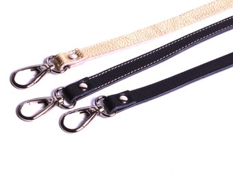 Leash Dog Cat Soft Leather 2 sides Handmade Leather Goods By Mode France.