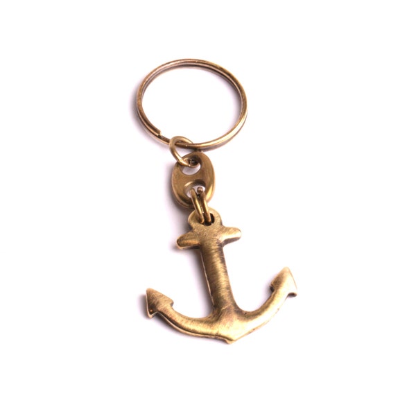 Porte clé ancre marin accessoire de clés en métal un bijou fait mains fonderie artisanale By Mode France