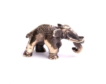 Elephant Figurine Collection Miniature Lucky Charms Art Deco Personalized.