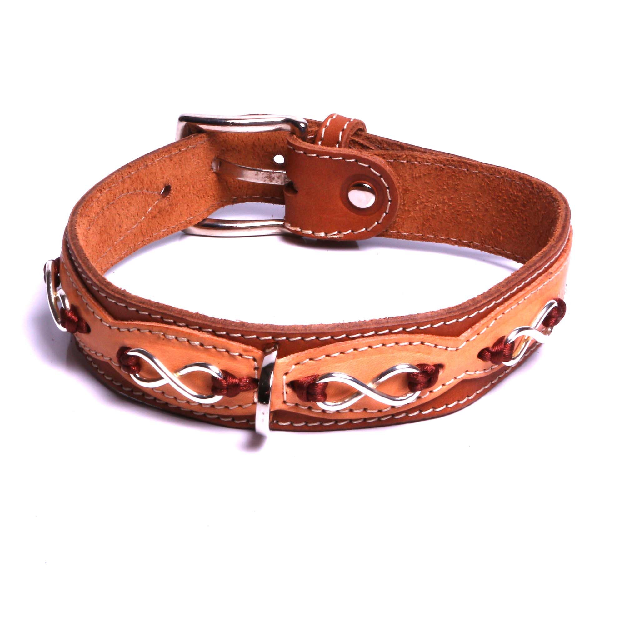 Collier Chien Artisanal Cuir Végétal Accessoire Animaux Fabrication By Mode France.