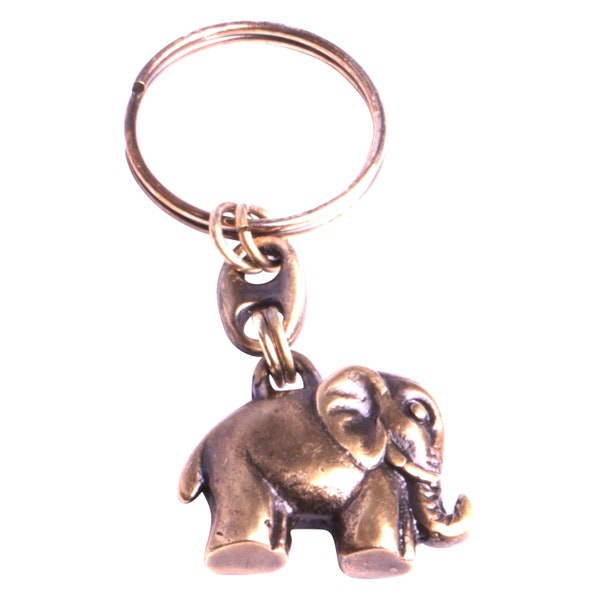 Éléphant Porte, clés, anneau accroche clé animaux porte bonheur cadeau utile une fabrication handmade atelier fonderie By Mode France.