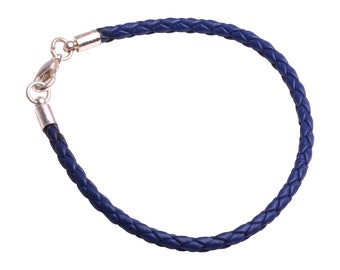 Bracelet cuir jonc torsade,  bracelet By mode France tresse cuir pour : femmes, enfants ou hommes.