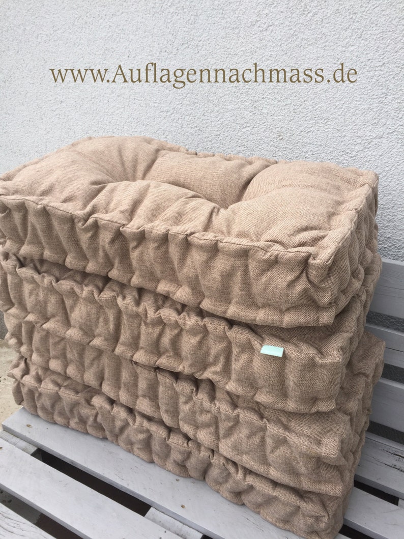 Palettenkissen Mit Rückenlehne – Weiche Sitzauflage Aus Polyester, Grau, Waschbar, Für Bank, Boden Oder Garten