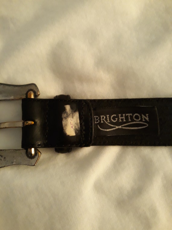 Vintage Brighton Leather Belt - image 3