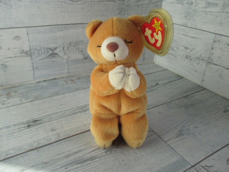 TY Beanie Baby 1998 hope the Prayer Bear Retired 1999 New/unused/stored ...