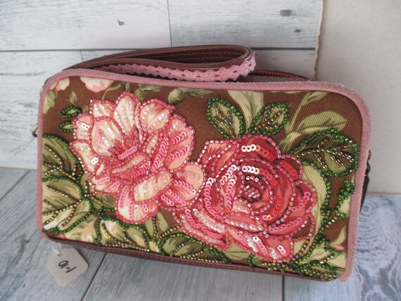 Vintage Isabella Fiore cocker Spaniel Wristlet make up Bag Pre owned Etsy