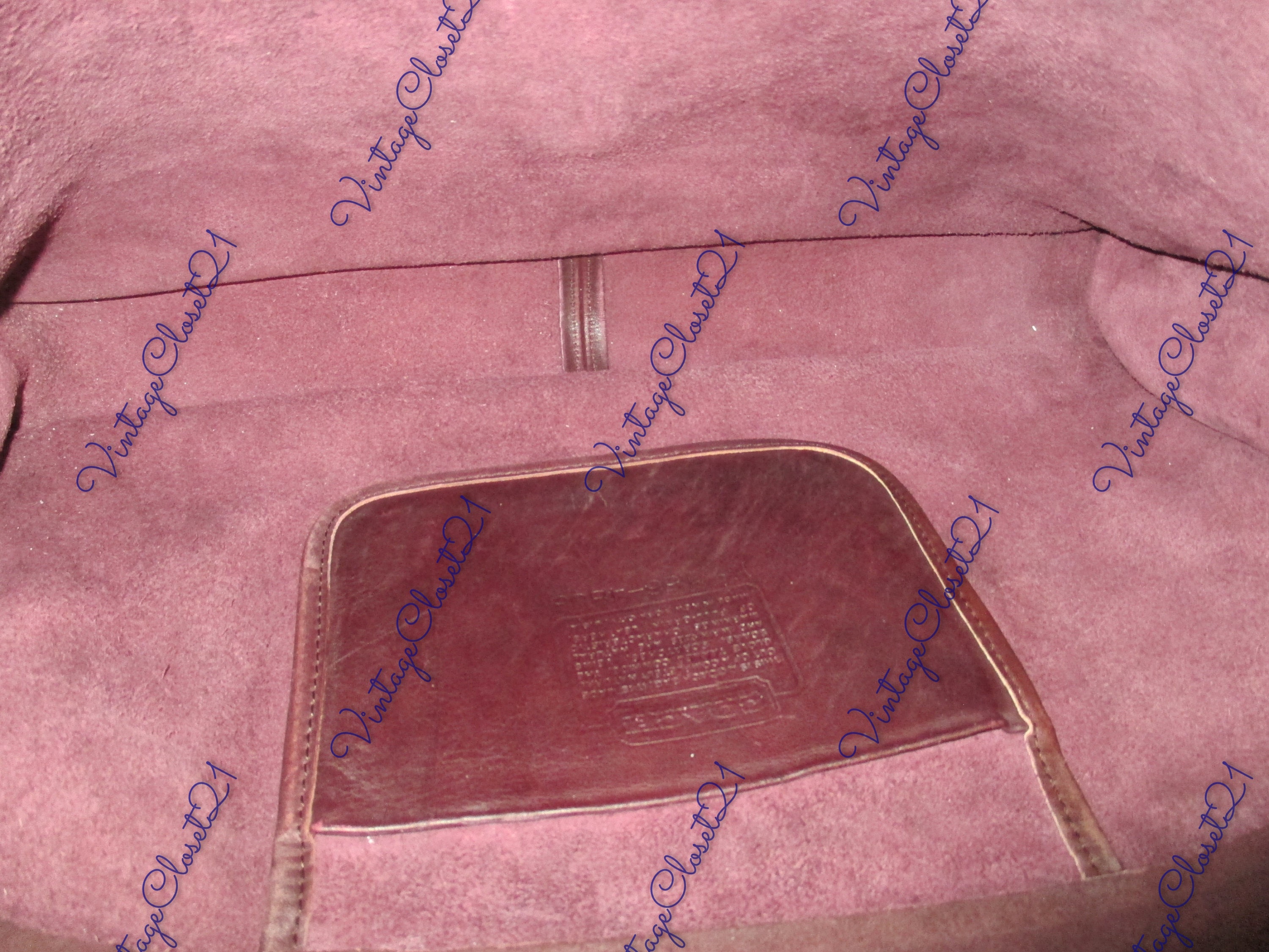 Vintage COACH Burgundy and Brown Leather Metropolitan Etsy