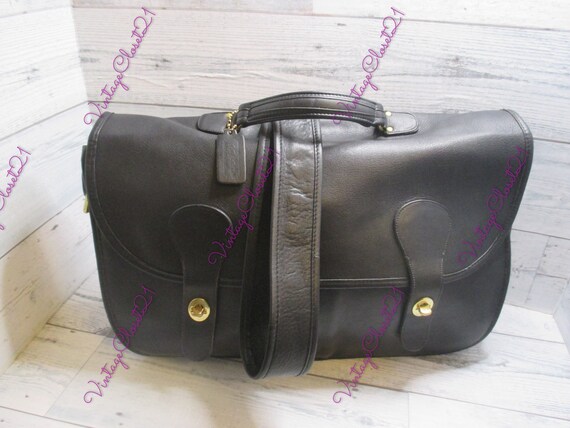 Coach leather briefcase women's hot sale