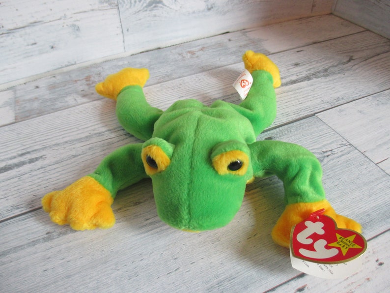 TY Beanie Baby 1997 Smoochy the Frog Retired Pristine Mint - Etsy