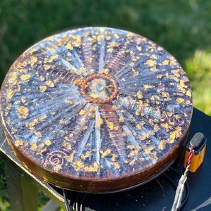 The &quot;Medicine Wheel Equalizer”- 6 lb Radionics/Orgone Charging Plate- for food, water, plants, crystals, electronics, etc