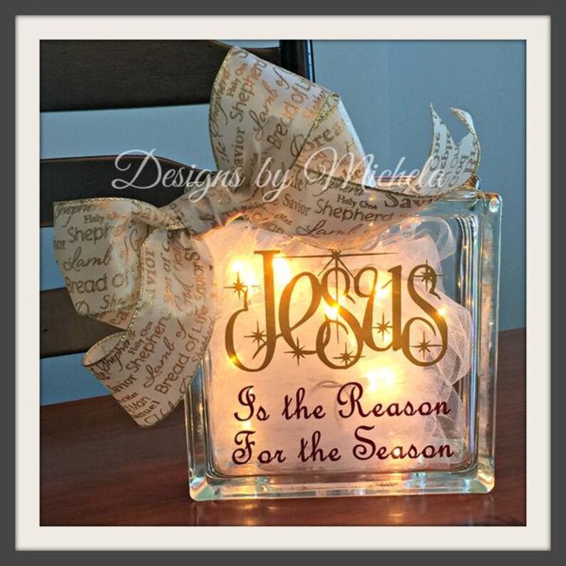 Jesus is the Reason for the Season Battery Powered Light Up Etsy
